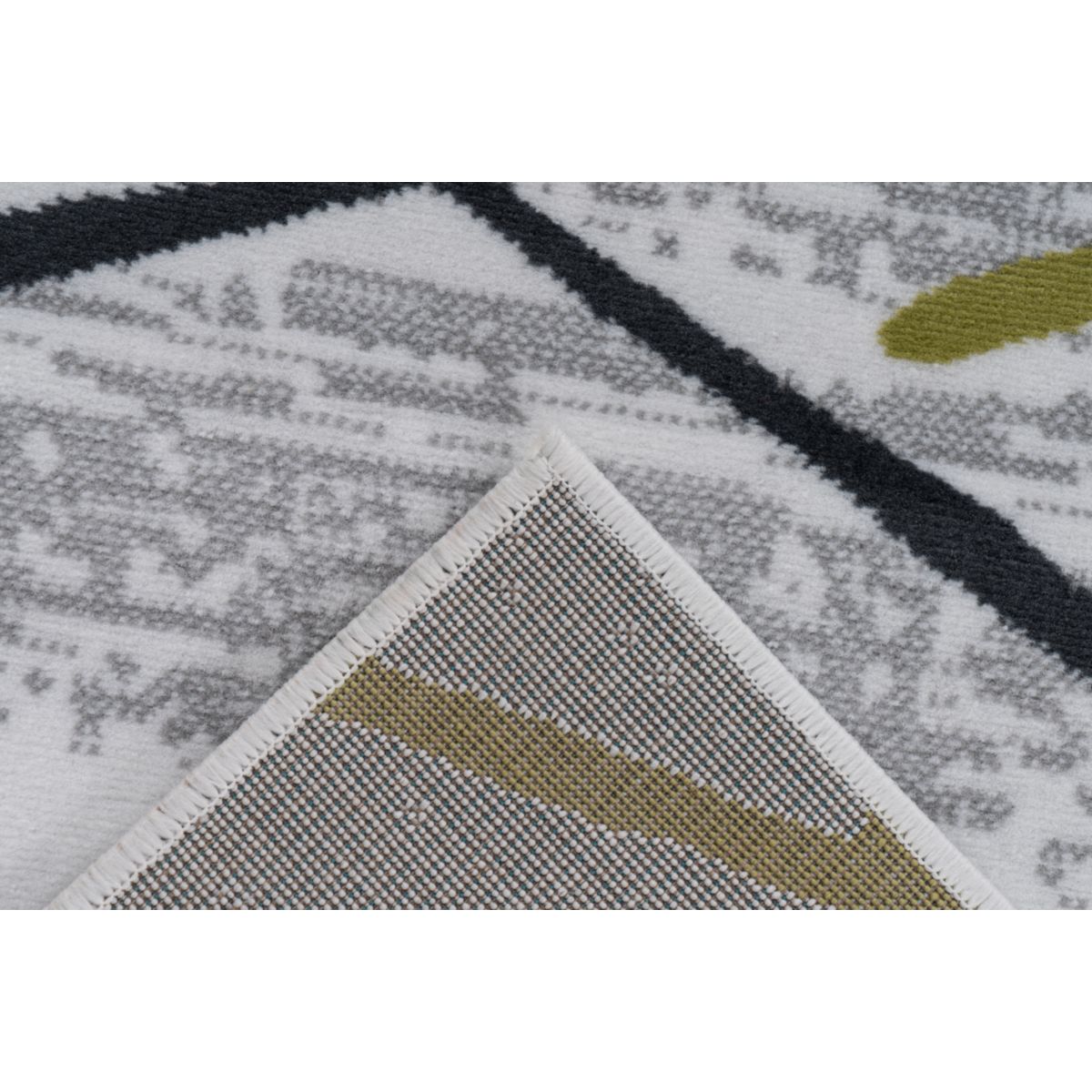 Vancouver 110 Weiß / Grau / Khaki 120cm x 170cm Bild 4