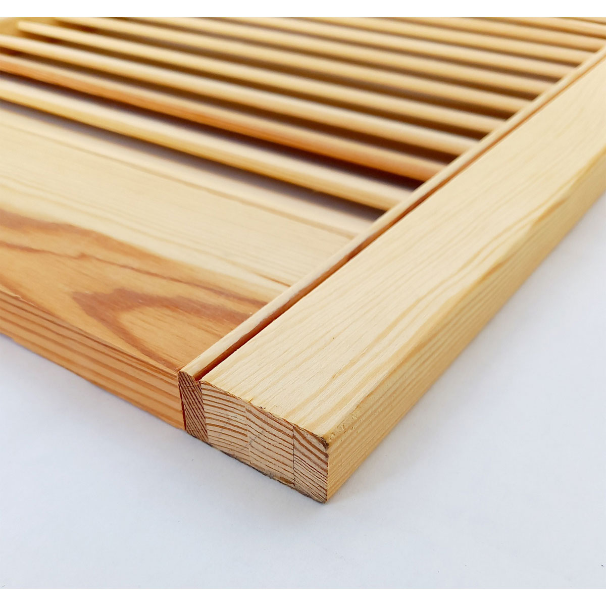 Lamellentür 201,3 x 39,4 x 2 cm Kiefer massiv Bild 3