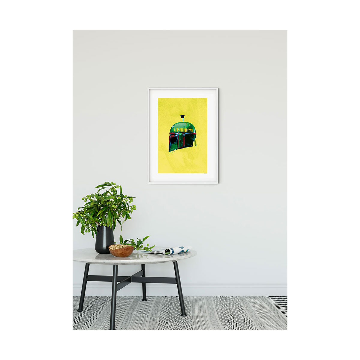 Komar  Wandbild Star Wars Classic Helmets Boba Fett 30x40 cm