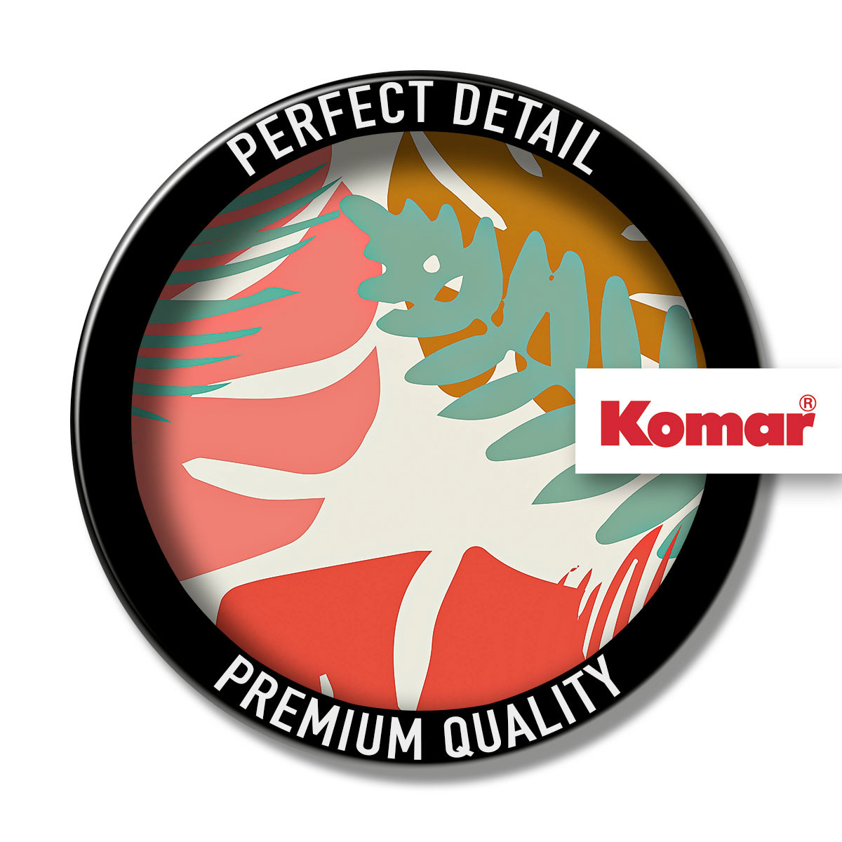 Komar  Wandbild Winter Tropics Black Panther Plants 30x40 cm Bild 4