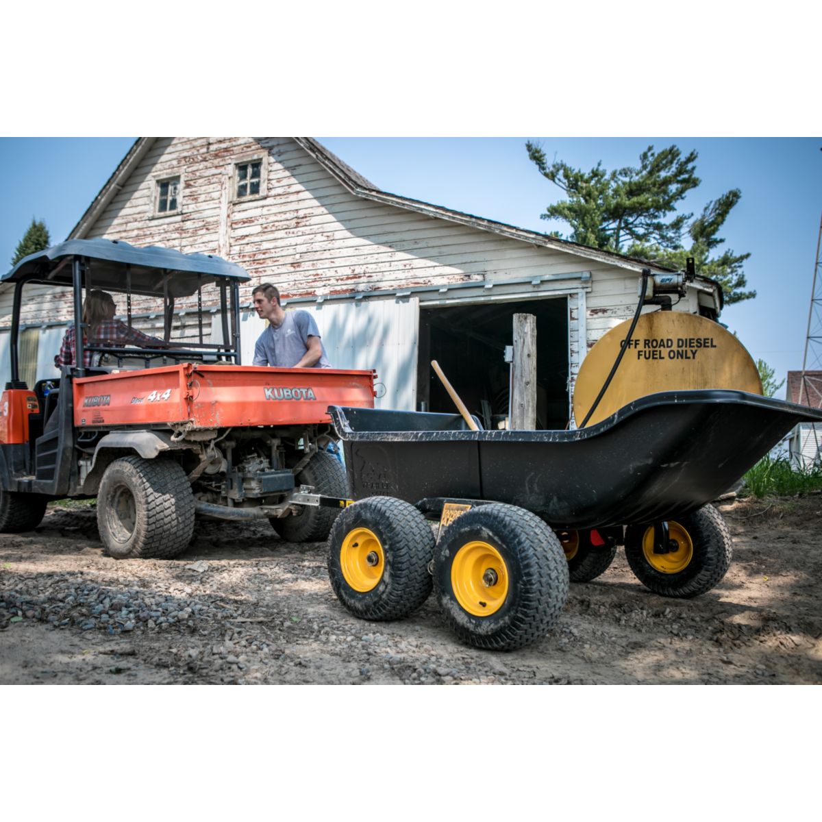 Polar Schubkarre Anhänger 623L 249x137x79cm