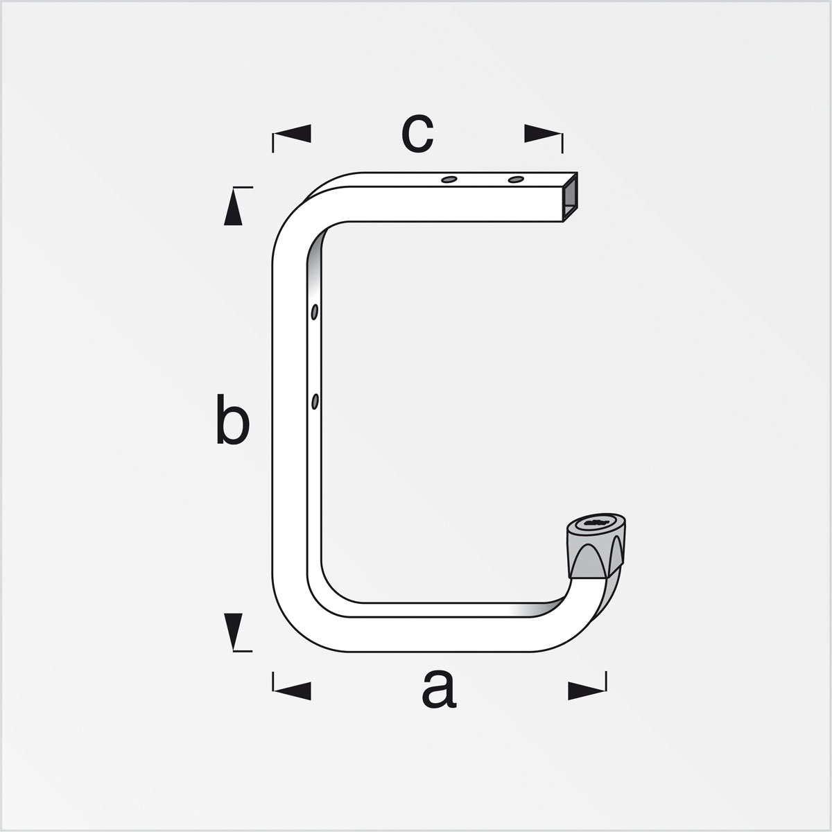 MyTool Wand- und Deckenhaken 150 mm verzinkt Bild 2
