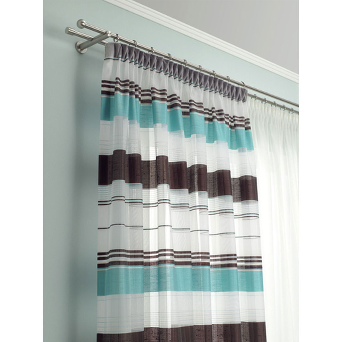 Gardinia Gardinenstange Durchmesser 12 mm 200 cm Edelstahl Bild 5