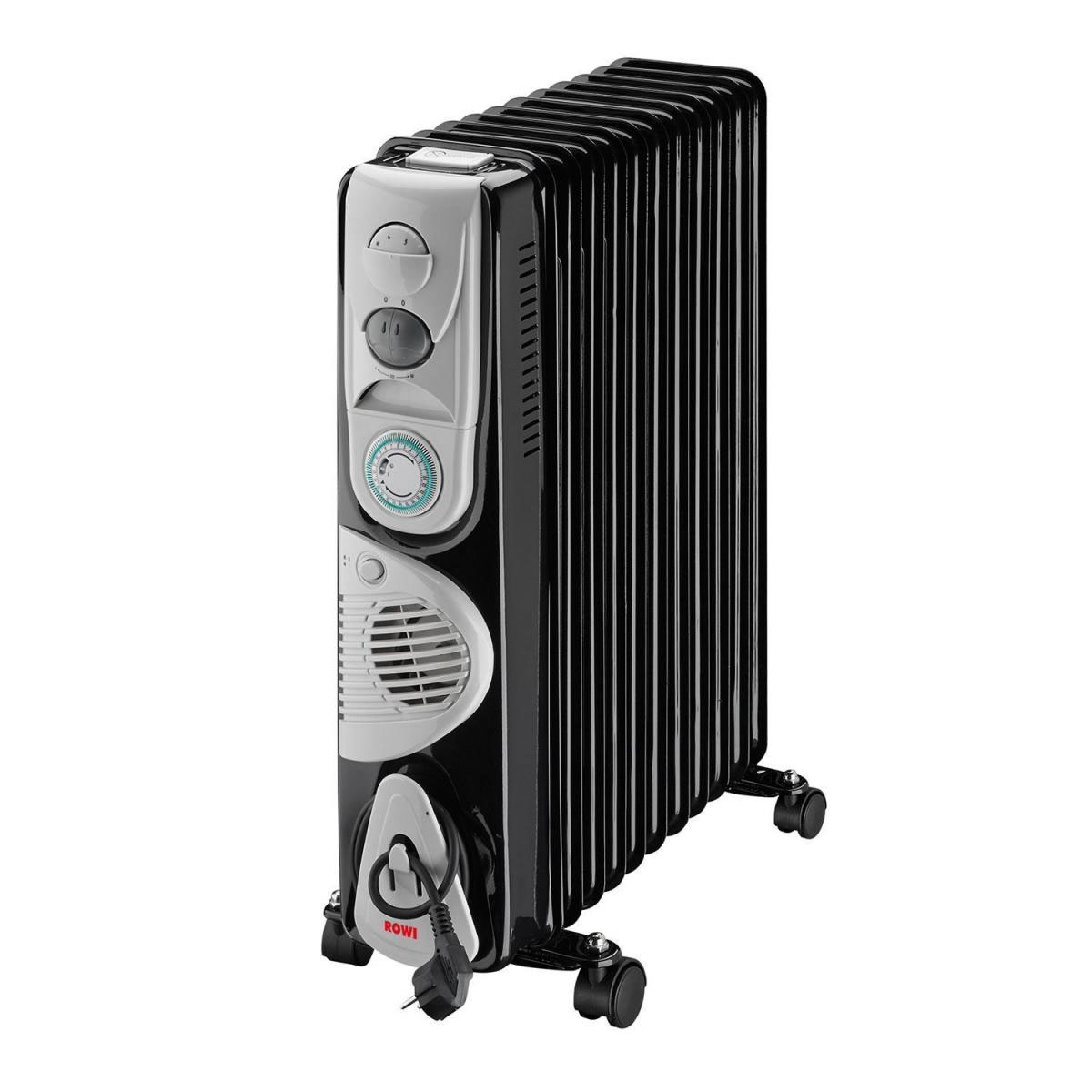 Rowi Ölradiator 11 Rippen 2900 Watt schwarz