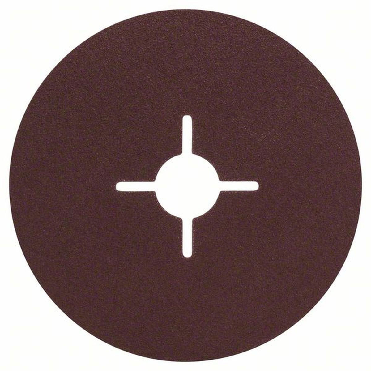 Bosch  Fiberschleifscheiben 125 mm G100 Metall ungelocht gespannt