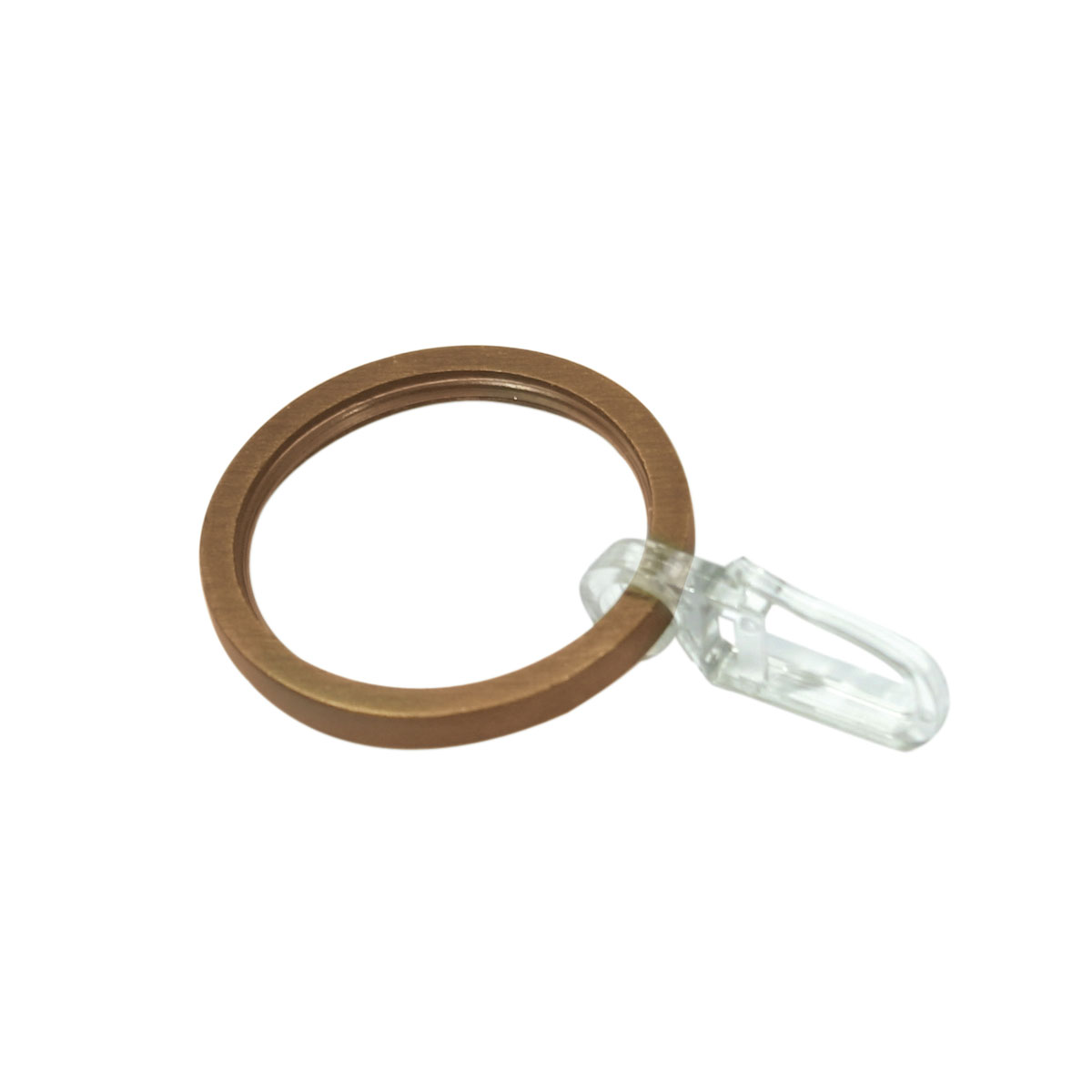 Gardinia Gardienenringe mit Faltenlegehaken für Durchmesser 25 mm bronze