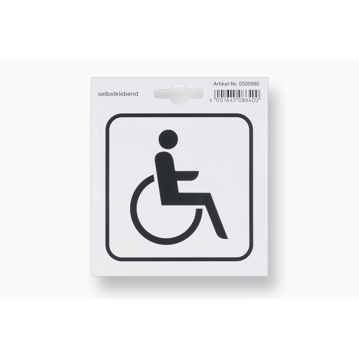 Metafranc Hinweisschild Rollstuhl Kunststoff grau