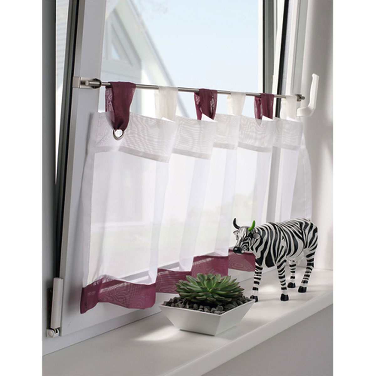 Gardinia Spannvitrage 120-160 cm Durchmesser 9 mm titan Bild 4