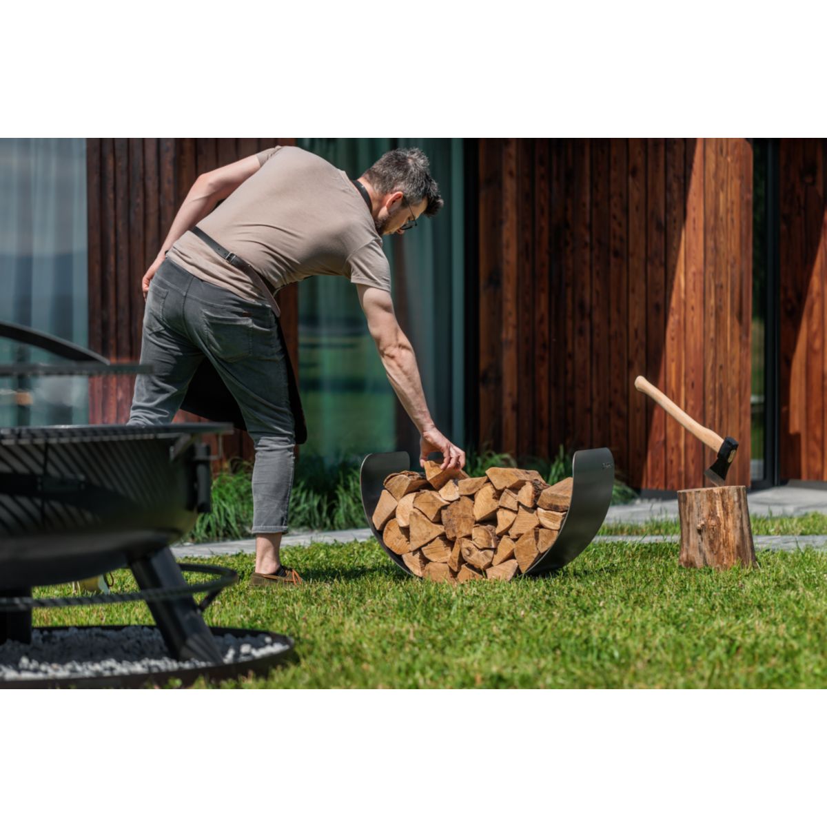 CookKing Kaminholzregal Turyn 70 36x70x45 cm Bild 3