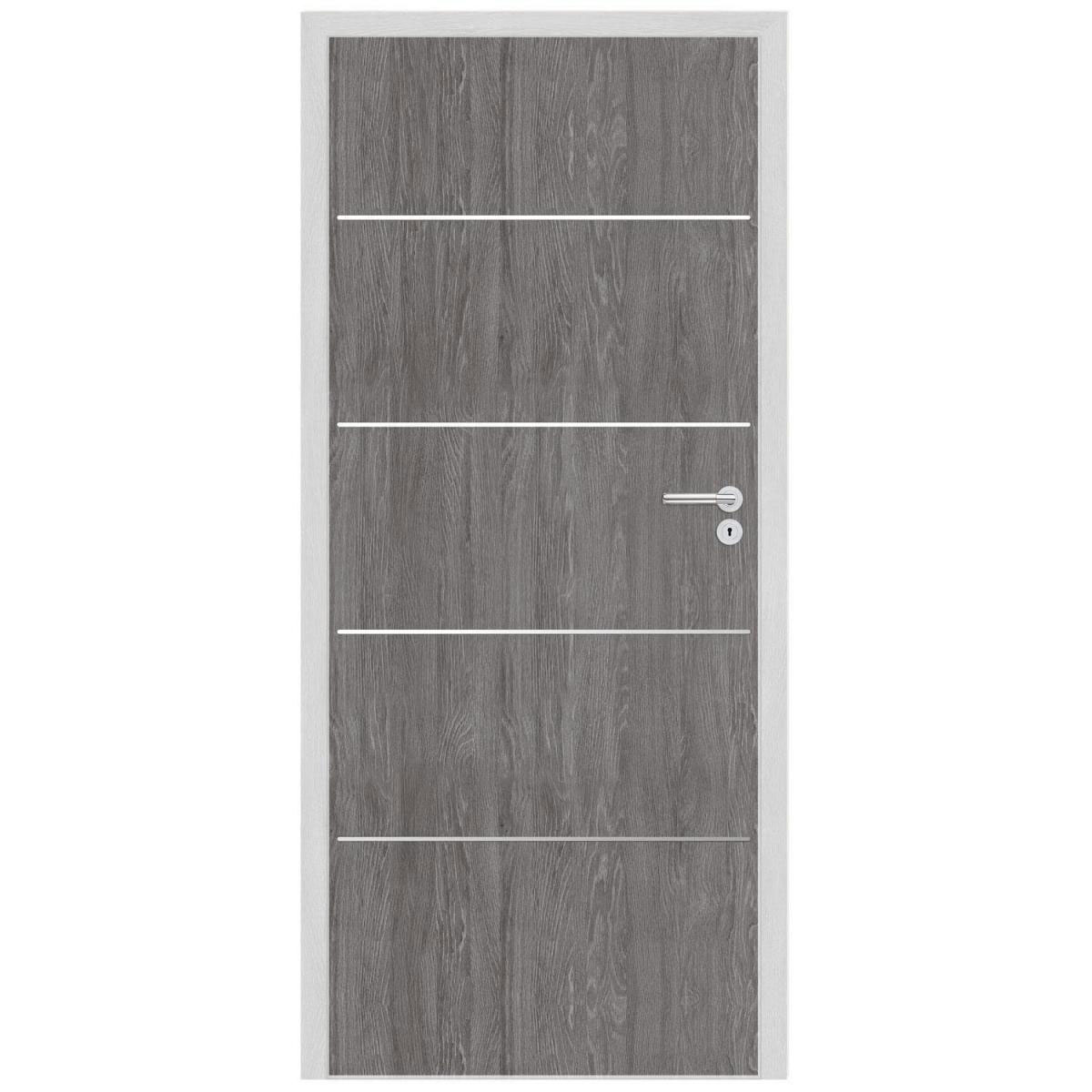 Classen CPL-Zimmertür Discovery Eiche Grigio Anschlag rechts 198,5 x 73,5 cm