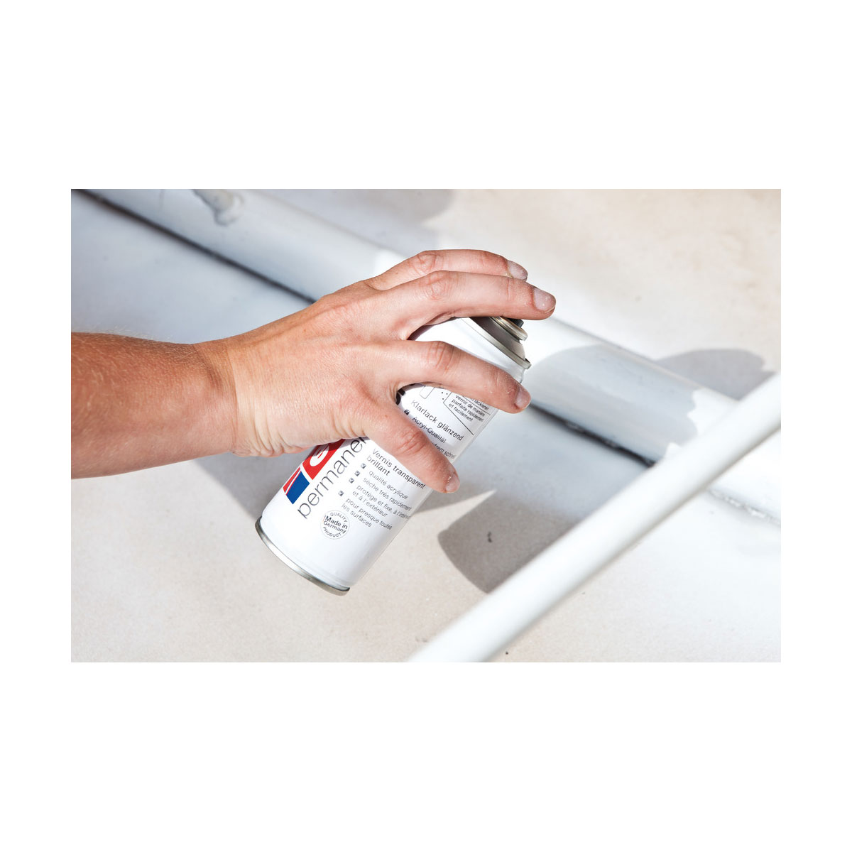 Edding  Spray 5200 verkehrsweiß seidenmatt Bild 5