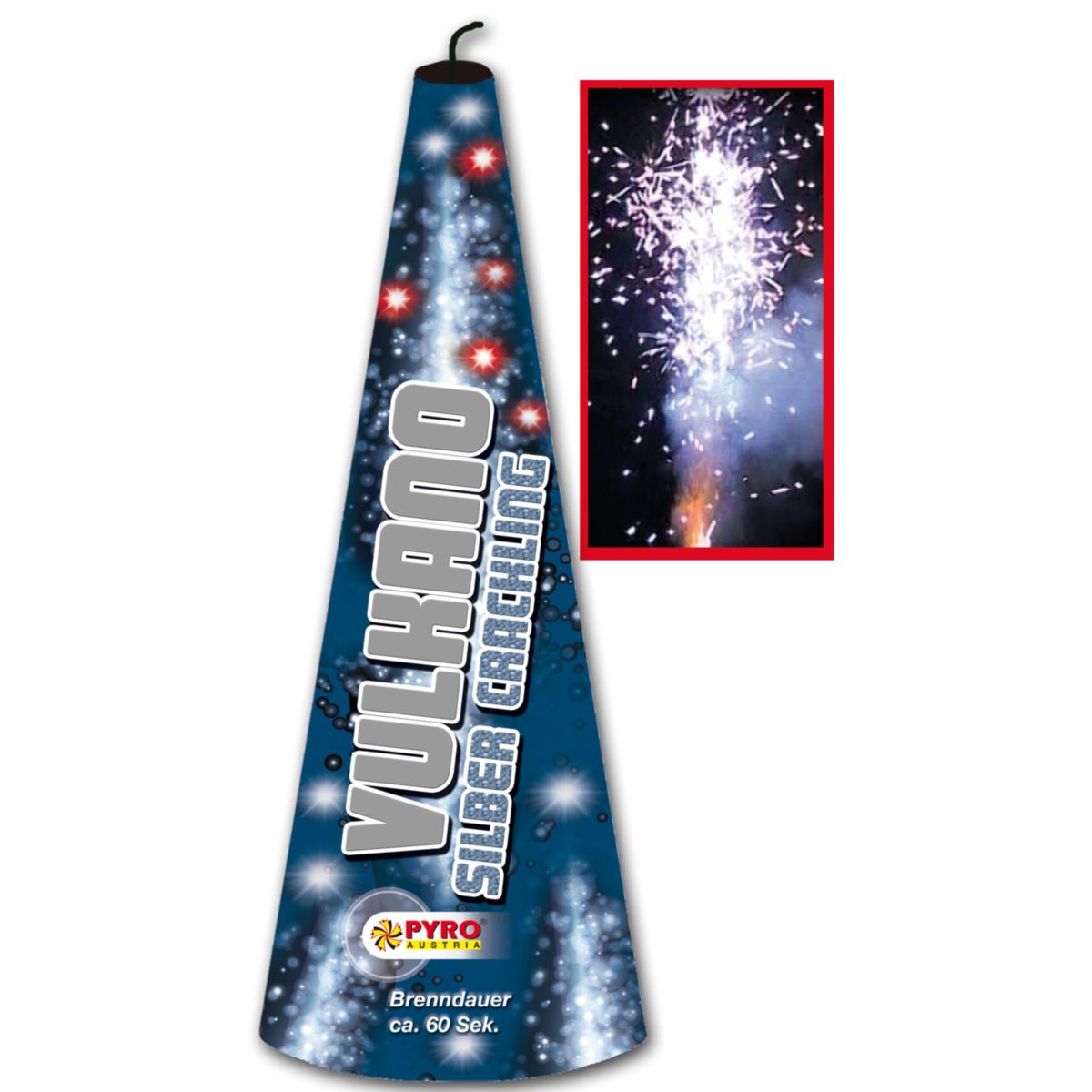 Vulcano Crackling Silber 20 Sec., ca. 6m