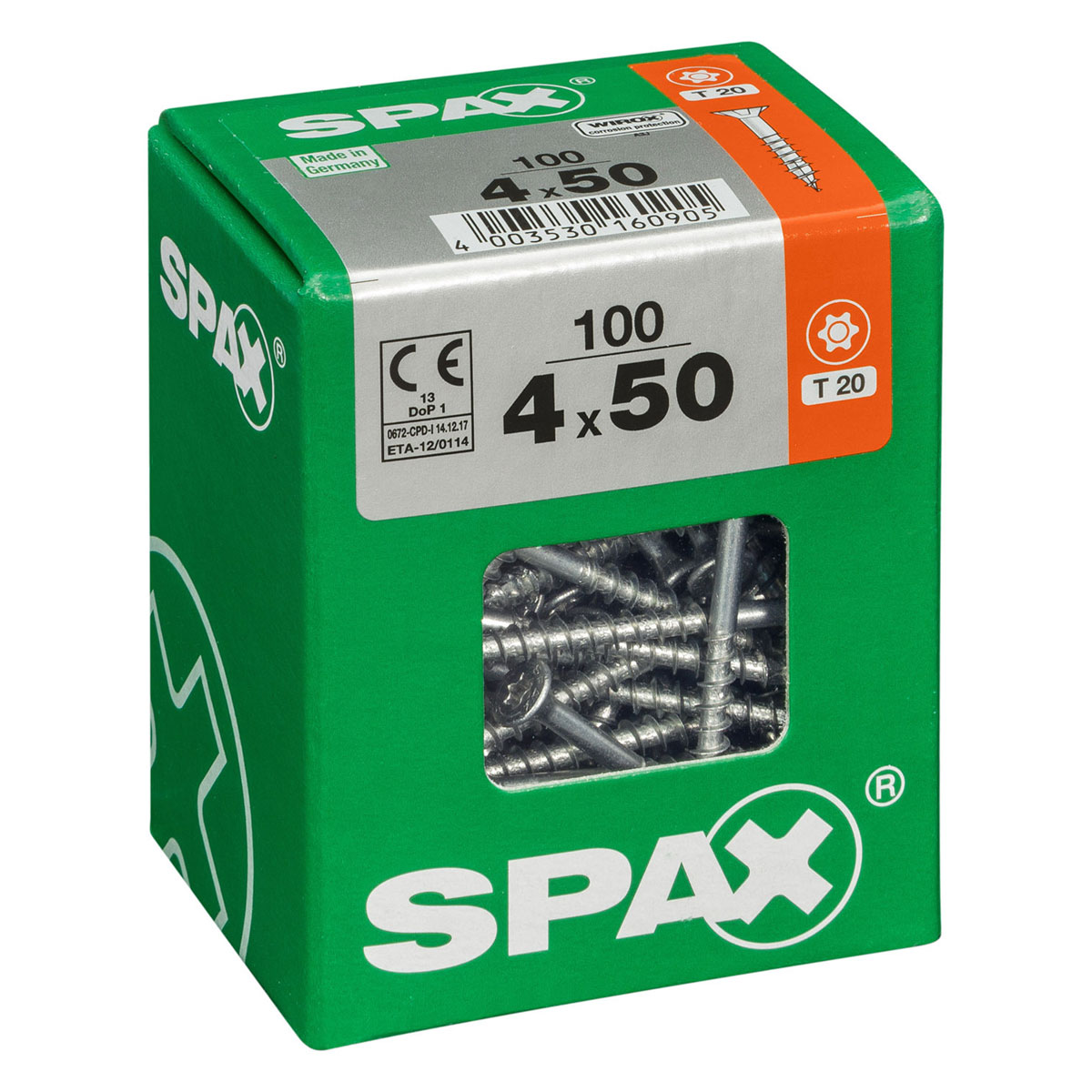 Spax Universalschrauben WIROX Senkkopf 4 x 50 L 100 Stück Bild 2