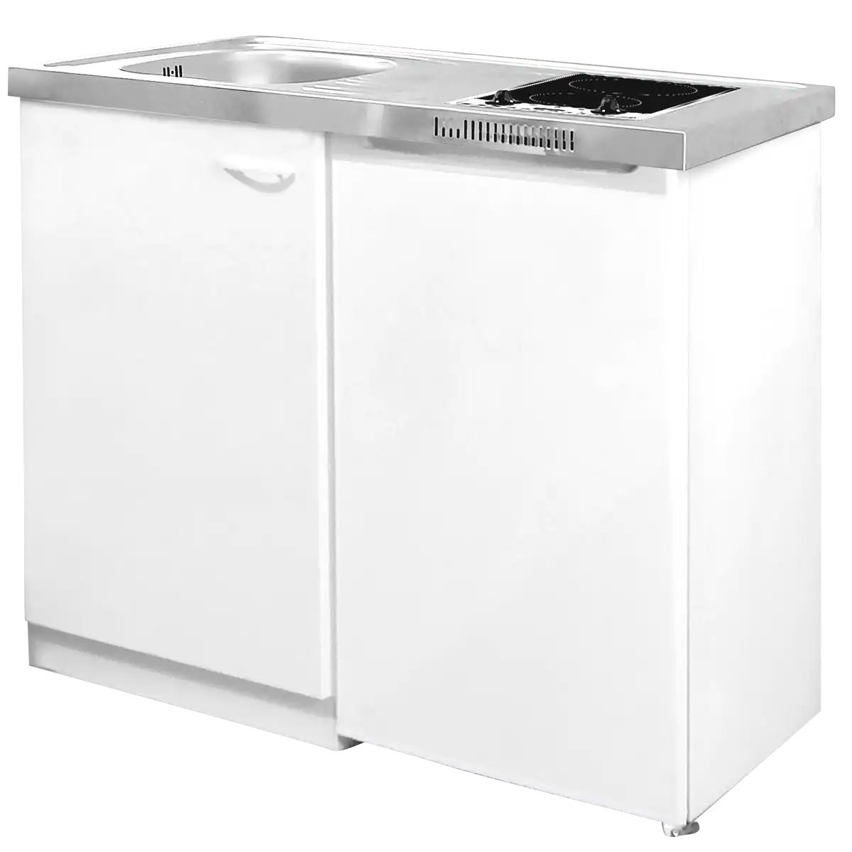 Respekta Miniküche Levin MK100WCS weiß 100 cm Bild 2