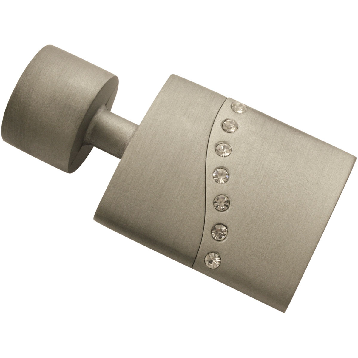 Gardinia Endknopf Kira Flat silber Durchmesser 19 mm 2 Stück Bild 1