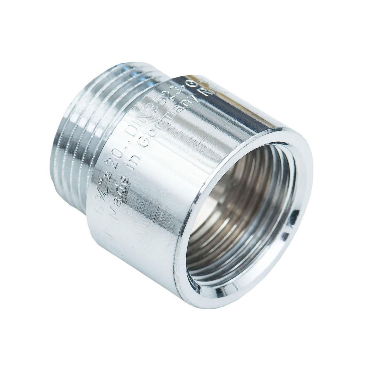 Hahnverlängerung 3/4" x 20 mm chrom