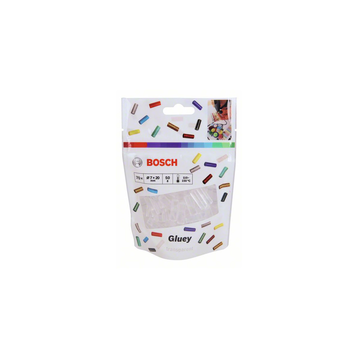 Bosch  Klebestick-Set Gluey transparent 70-teilig Bild 2