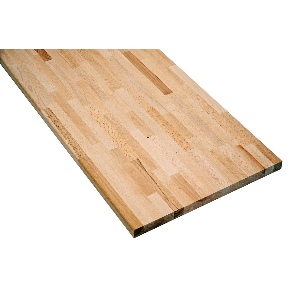 Massivholz-Arbeitsplatte Buche 240 x 63,5 x 2,6 cm