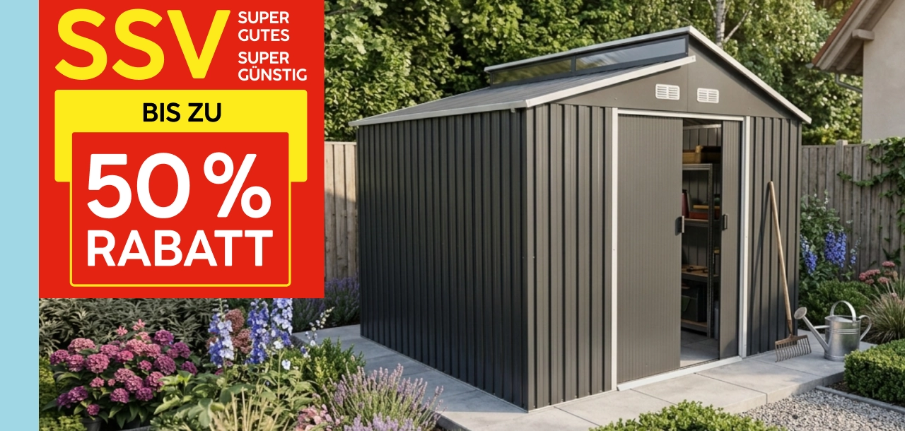 SSV - bis zu 50% Rabatt - Gerätehaus Bild