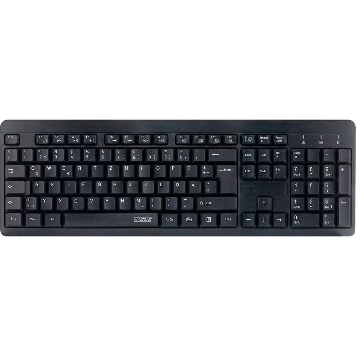 Schwaiger  PC Tastatur kabellos schwarz
