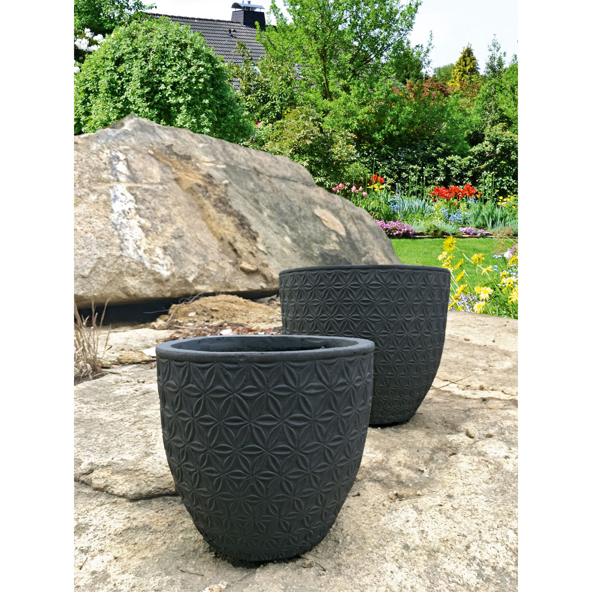 Haveson Pflanzkübel Granite Stars Durchmesser 45 x 45 cm Bild 2