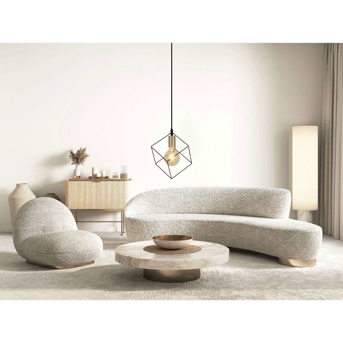 näve  Pendelleuchte Canto schwarz 1er Bild 7