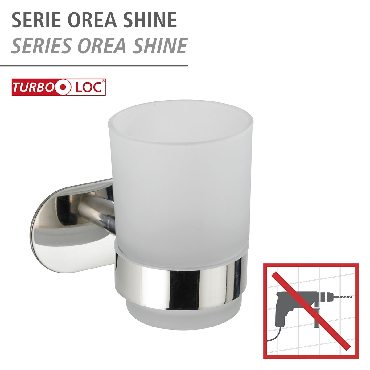 Wenko Turbo-Loc Zahnputzbecherhalter Uno Orea Shine Bild 2