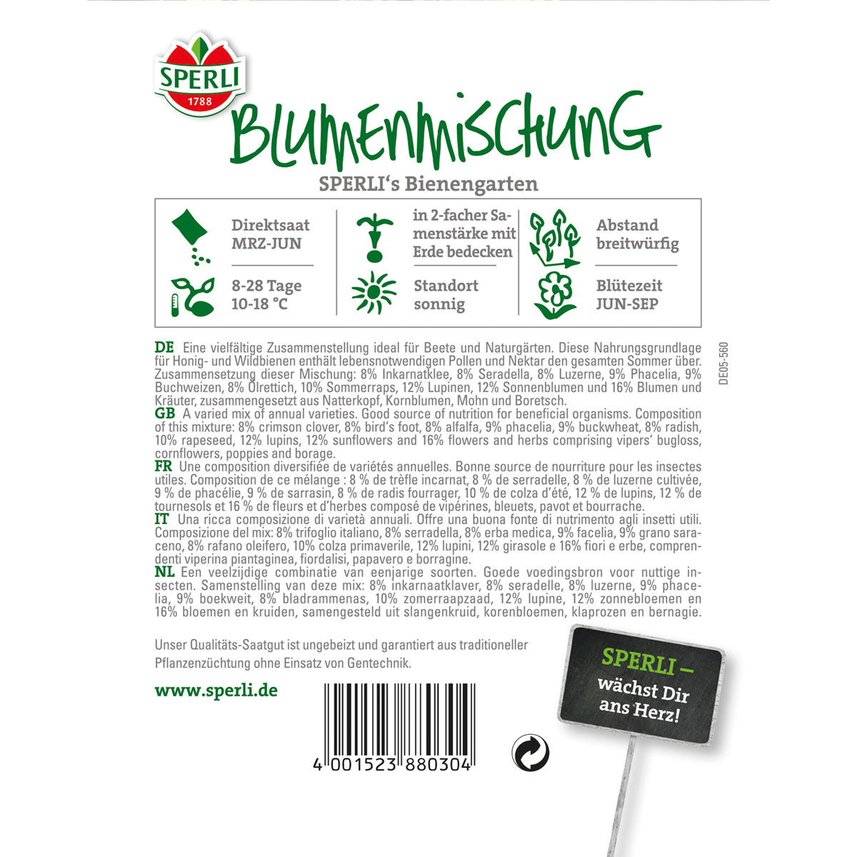Sperli Bienengarten Nützlingsparadies Bild 2