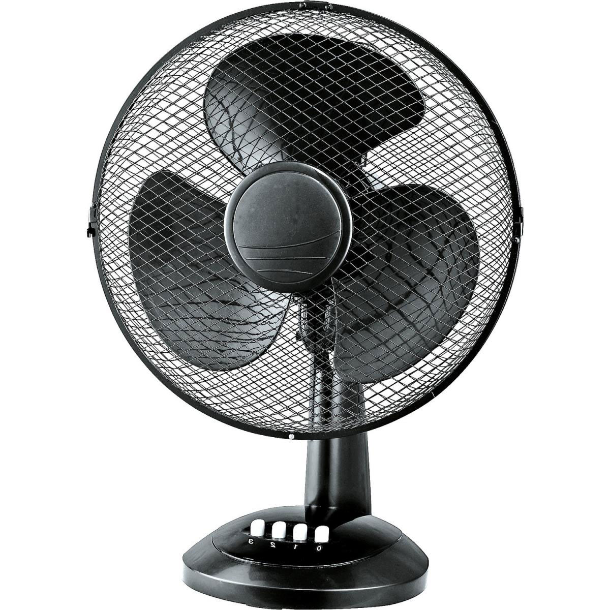 Flector Technik Tischventilator Mars Durchmesser 30 cm schwarz