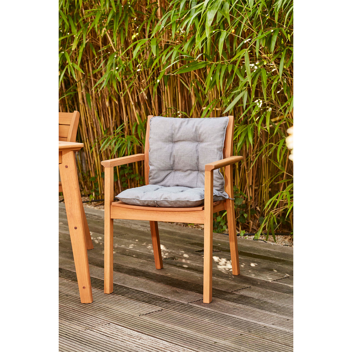 Siena Garden Auflage „Askella“, 88x42x6 cm, für Stuhl, grau Bild 3