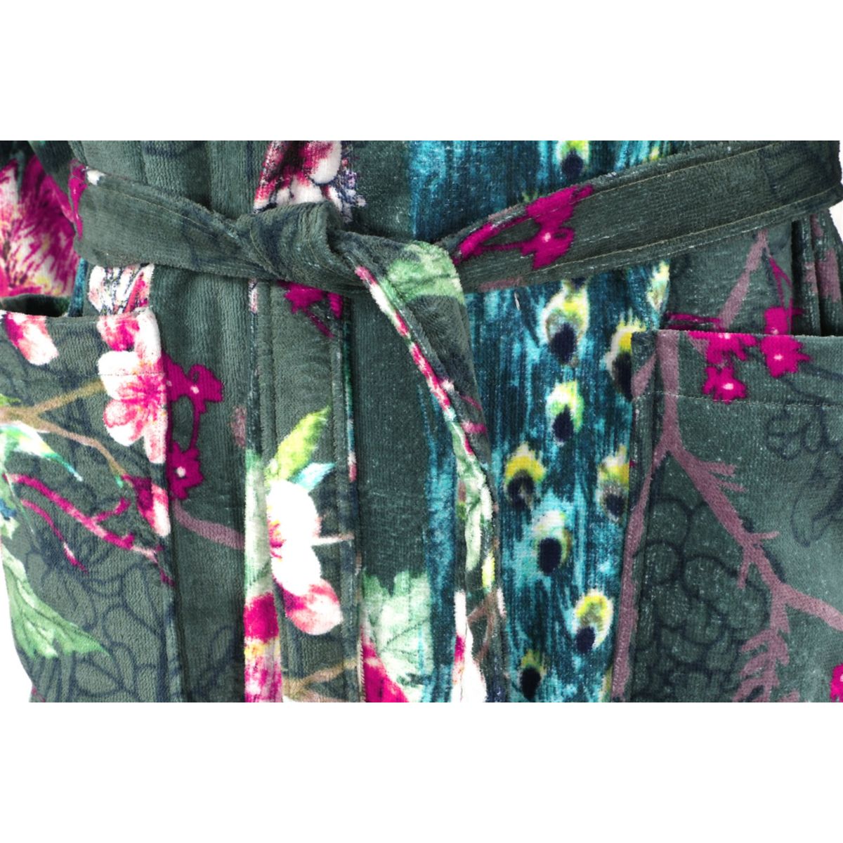 Bademantel Blossom 125 Multi / Grün S Bild 5