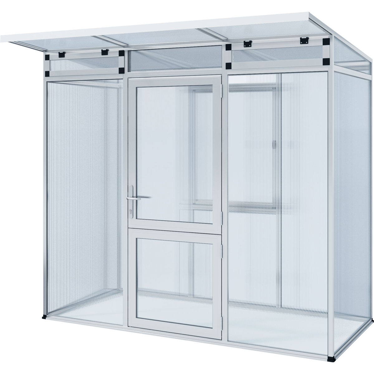 KGT Gewächshaus Linea I 2,5m² silber Bild 2