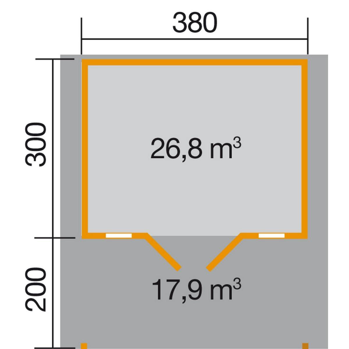 Weka Weekendhaus 137 A Größe 1/2 460 x 510 x 262 cm Bild 3