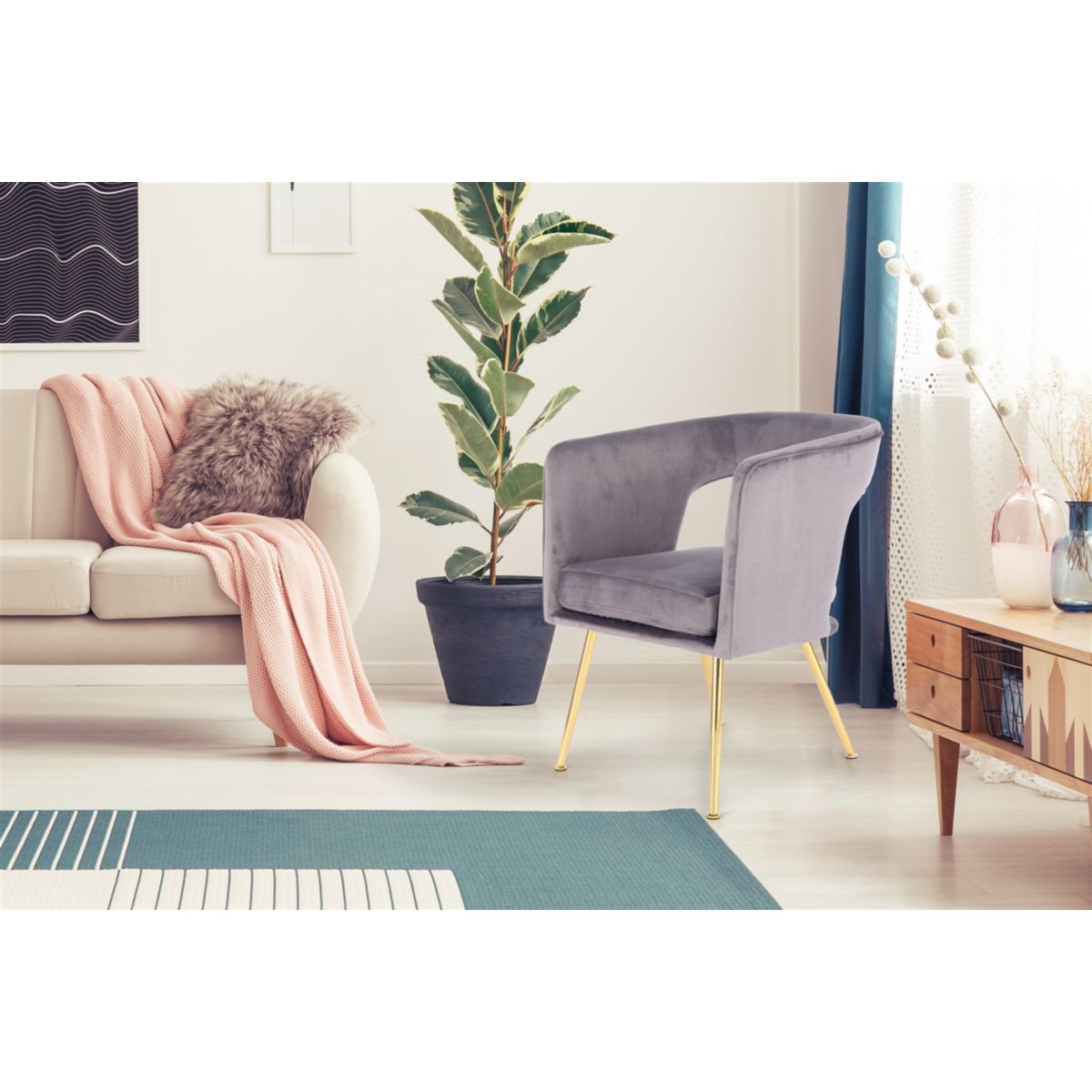 Stuhl Jolene 125 grau Bild 5