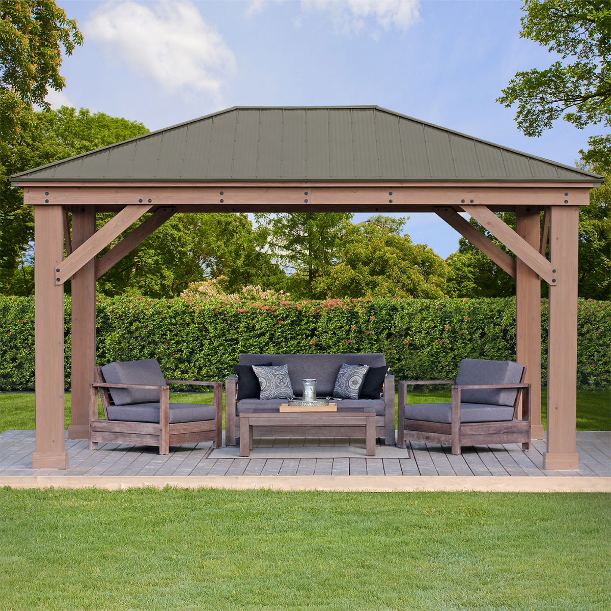Westmann Pavillon Devon 1216 370,81x490,2x314,94cm Natur Bild 4