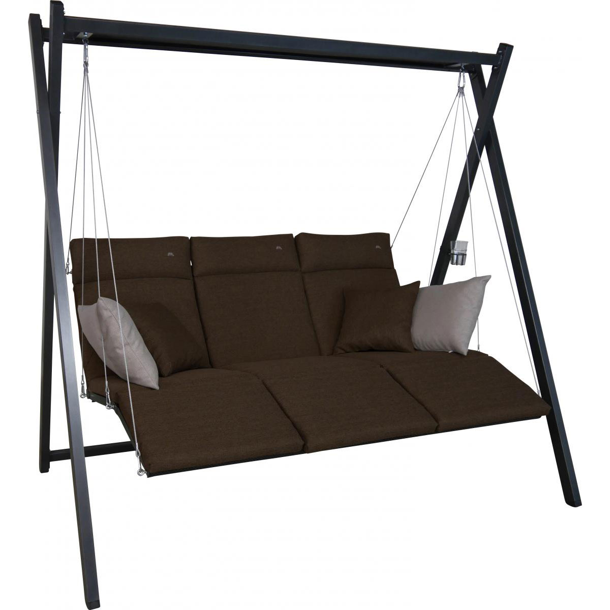 Angerer Freizeitmöbel GmbH Hollywoodschaukel „Relax Smart“, coffee