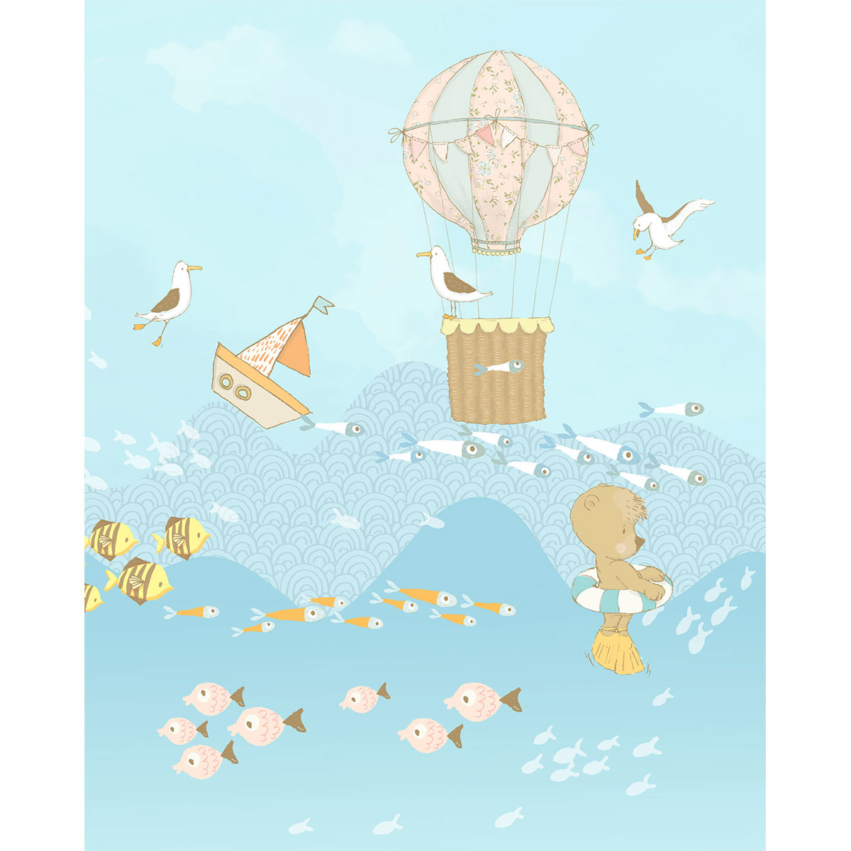 Komar  Vlies Fototapete Wavy Venture 200x250 cm Bild 2