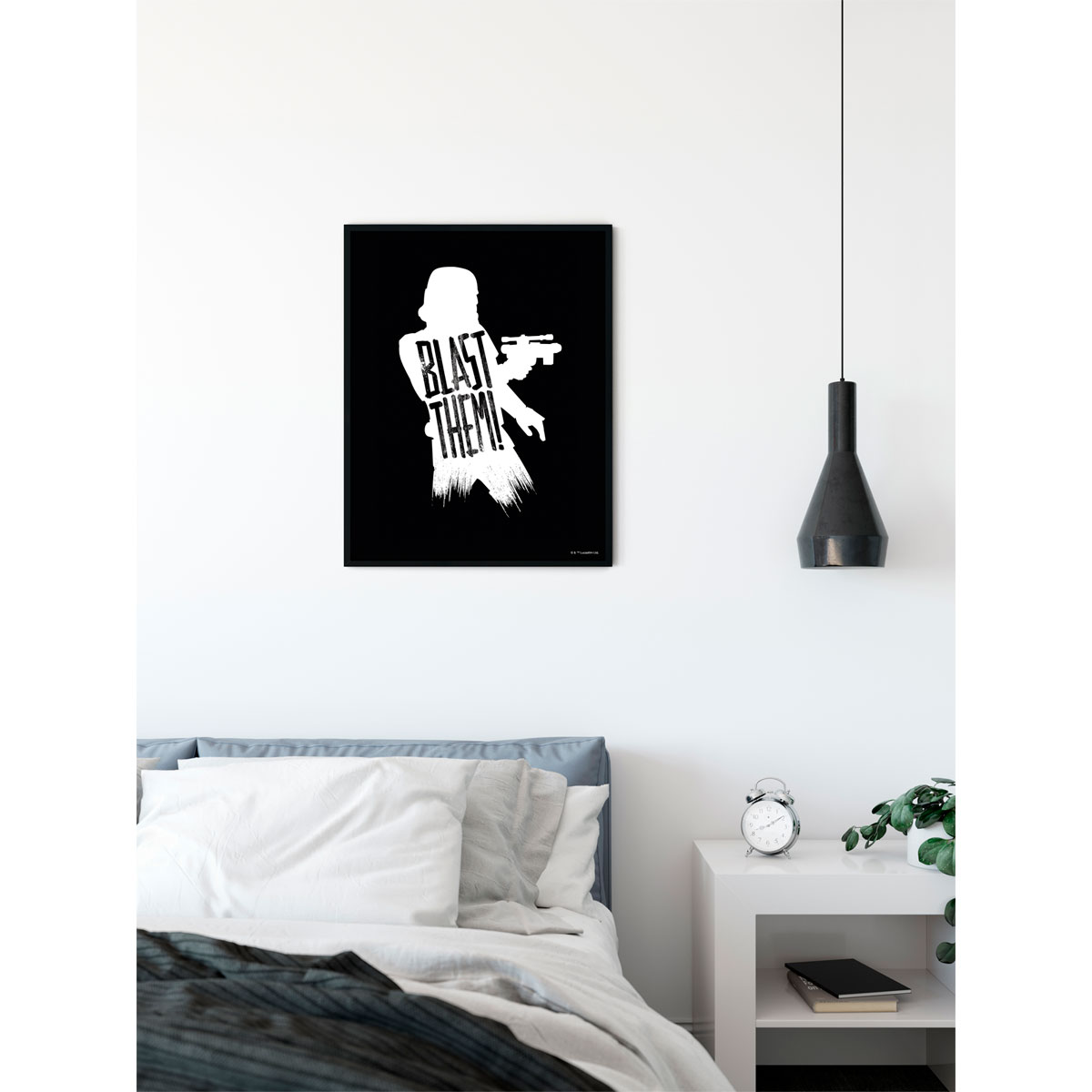 Komar  Wandbild Star Wars Silhouette Quotes Stormtrooper 30x40 cm