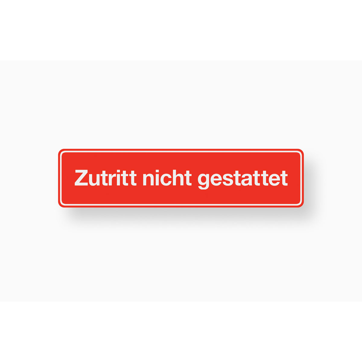 Metafranc Hinweisschild Zutritt nicht gestattet Kunststoff gelb