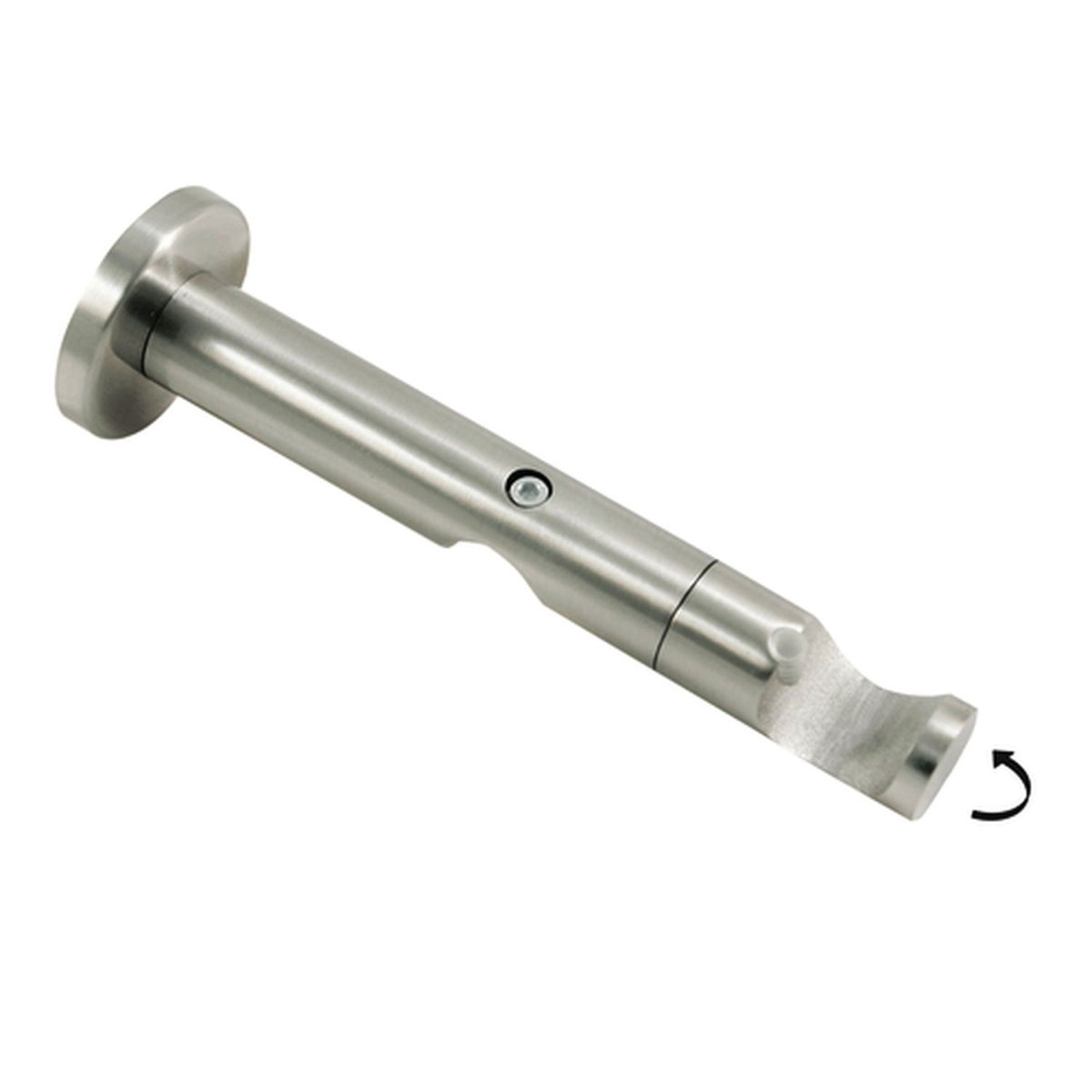 Gardinia Doppel-Kombiträger offen für Durchmesser 20/25 mm 8/6,5 cm Edelstahl-optik