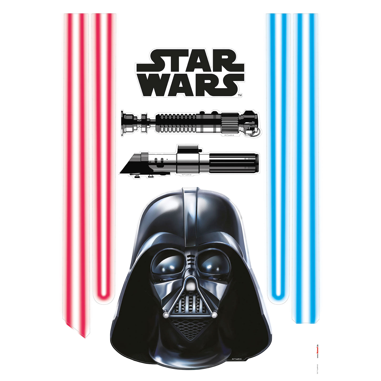Komar  Wandtattoo Star Wars Darth Vader and Lightsaber 50x70 cm Bild 2