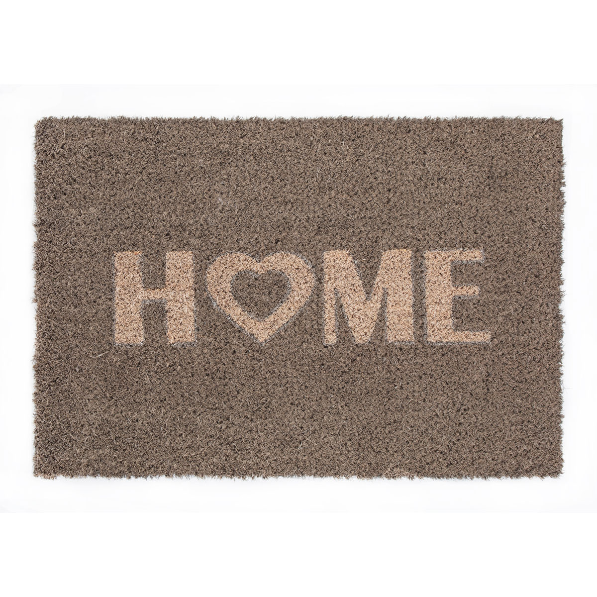 Kokosmatte Home Heart 40 x 60 cm grau