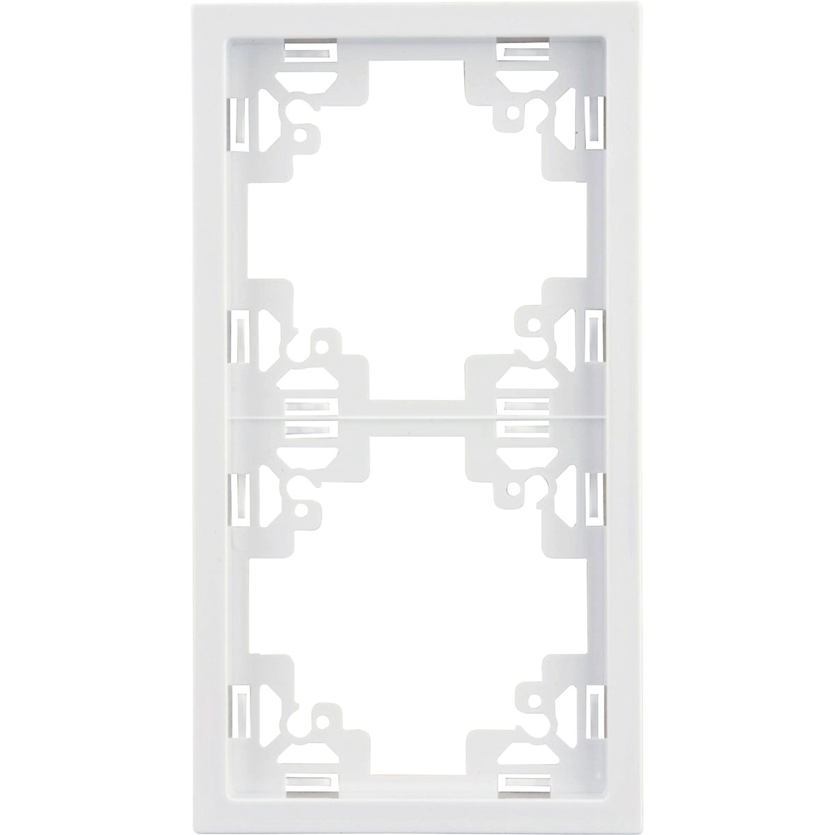 Abdeckrahmen 2-fach Sao Paulo ultraweiß