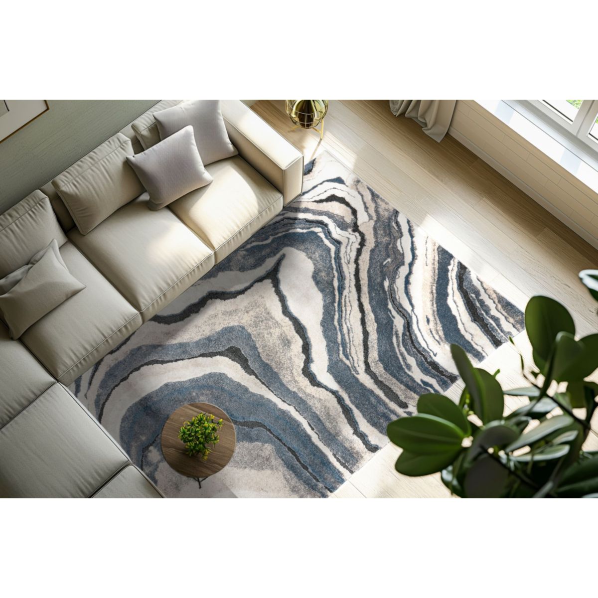 Firenze 486 Blau 140cm x 200cm Bild 4