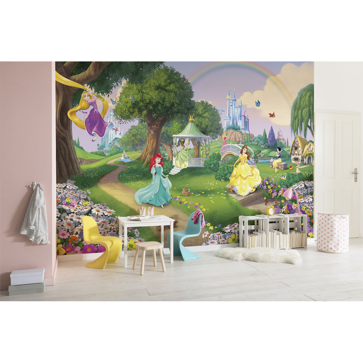 Komar  Papier Fototapete Disney Princess Rainbow 368x254 cm