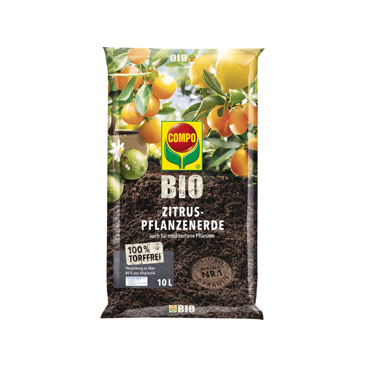 Compo Bio Zitruspflanzenerde torffrei 10 L