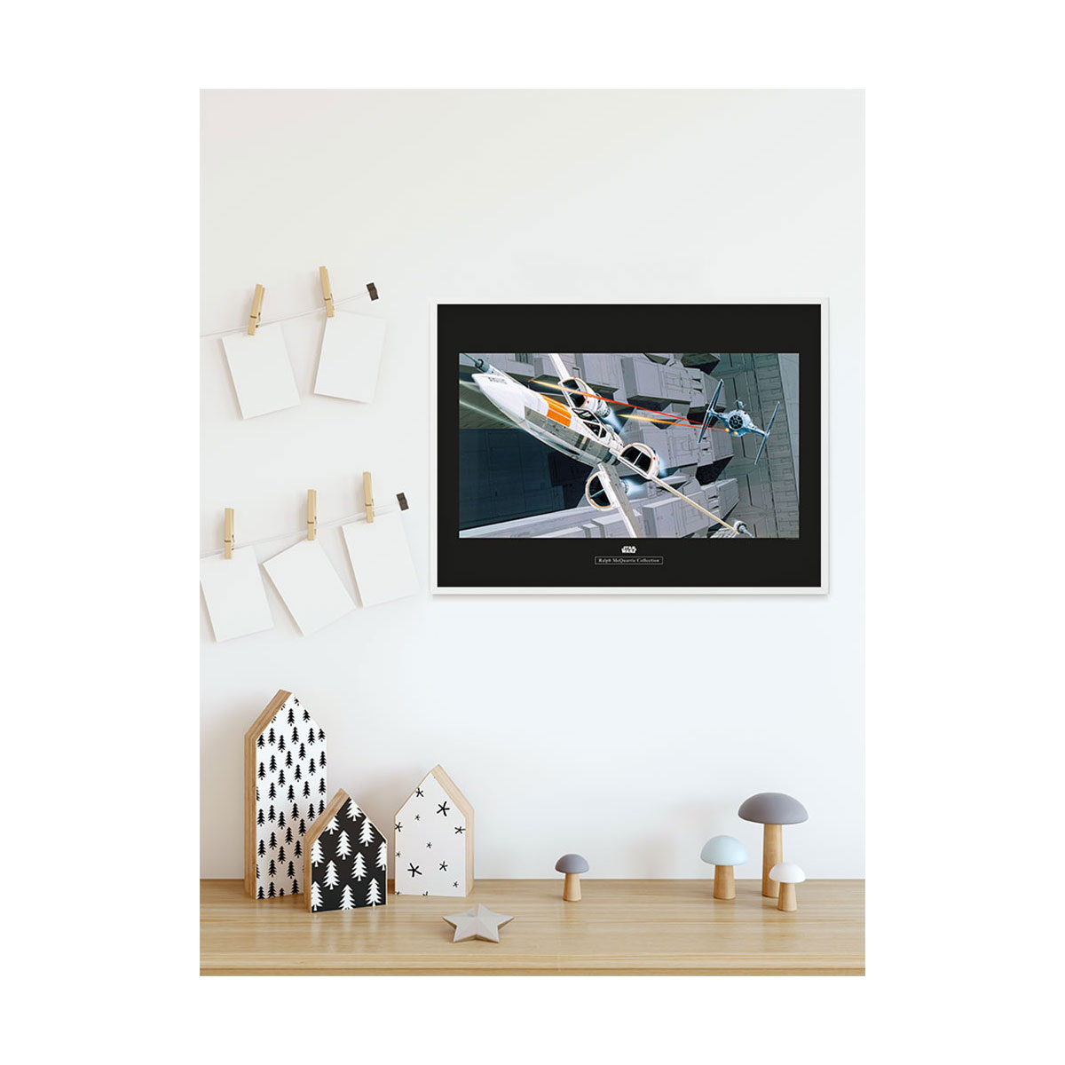 Komar  Wandbild Star Wars Classic X-Wing vs TIE-Fighter 40x30 cm Bild 5