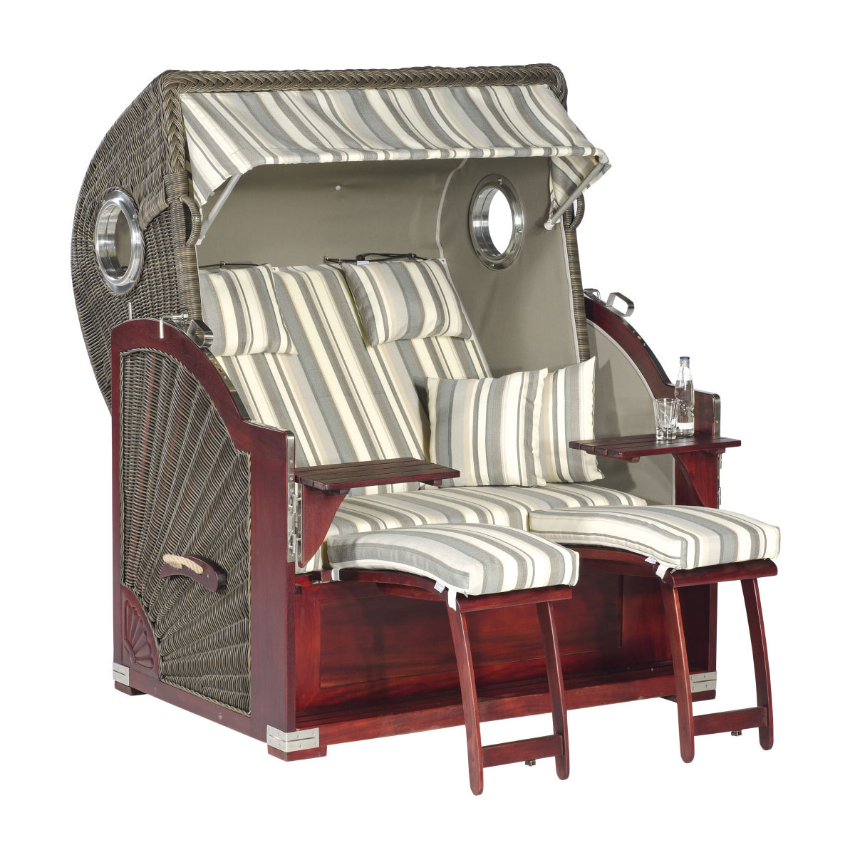 SunnySmart Strandkorb Rustikal 500 Plus cappuccino