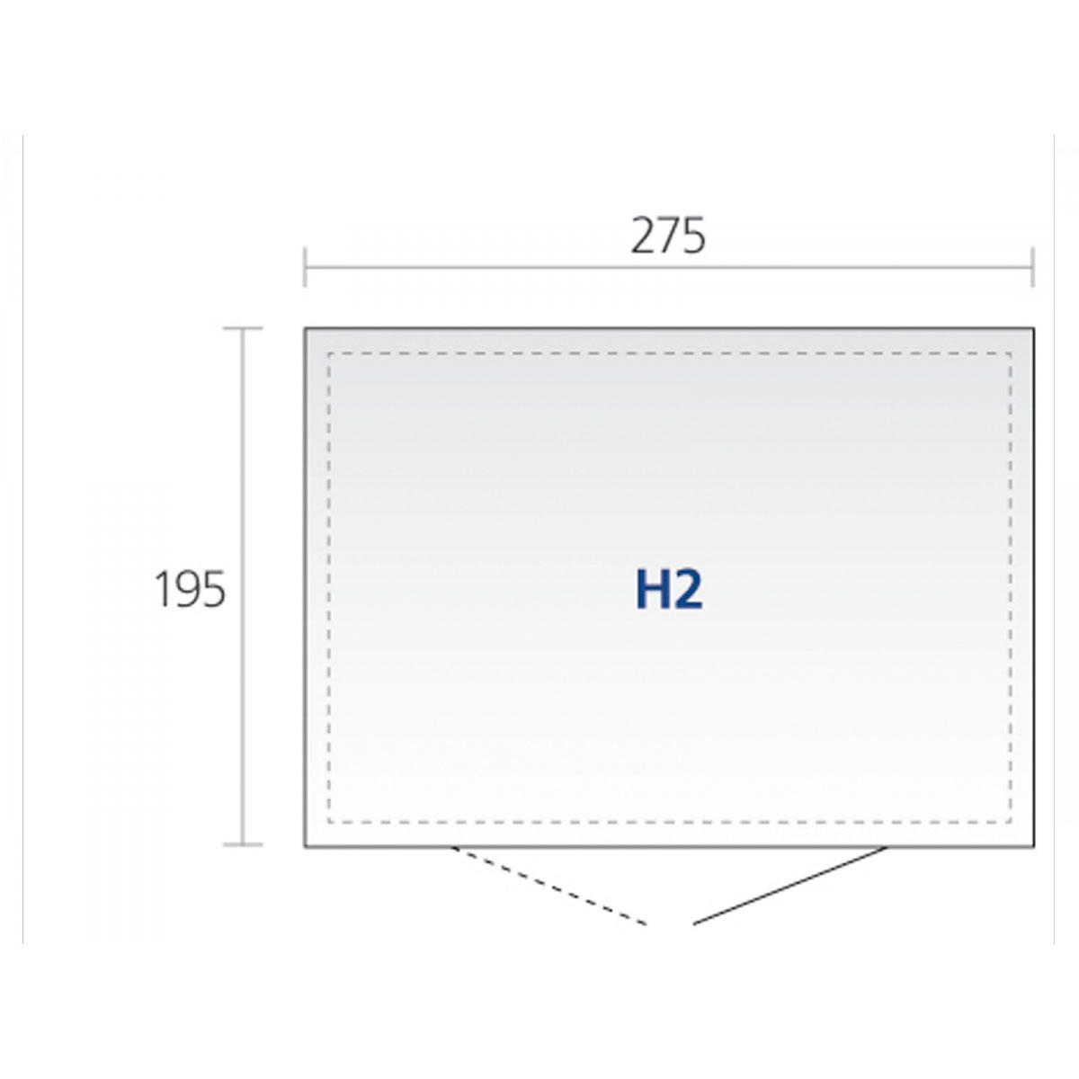 Biohort Gerätehaus HighLine Größe H2 275 x 195 x 222 cm Standardtür Bild 7