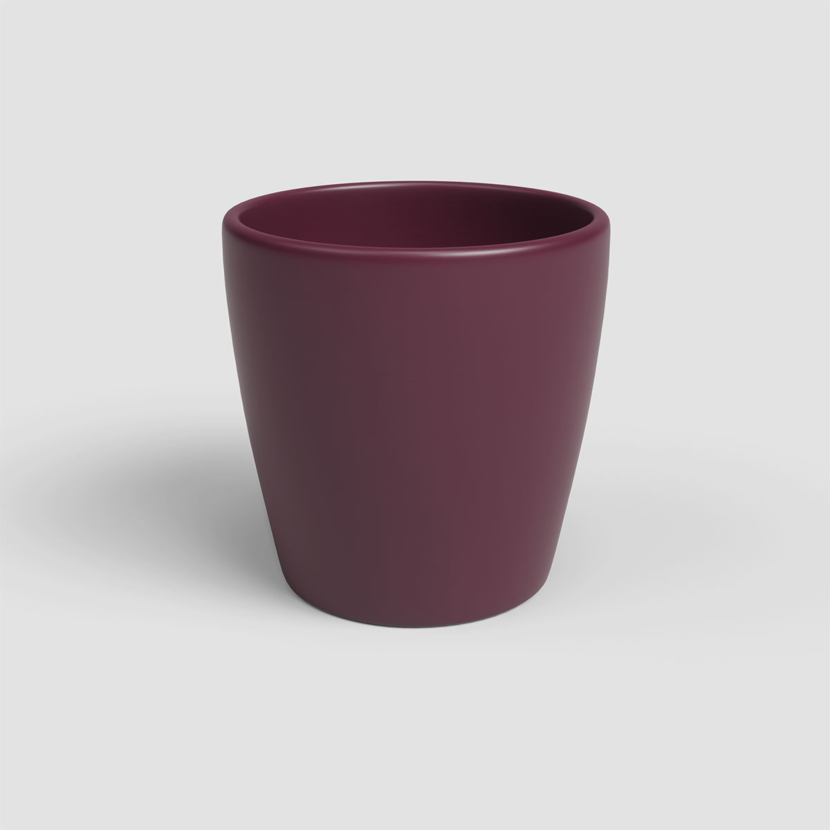 Orchideentopf Thalia matt burgundy 14 cm